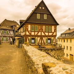 Pension bei Goscha mit Schlossblick