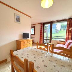 Studio cabine pour 4 pers. avec vue sur pistes - FR-1-452-55