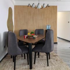 newly furnished three bedroom apartment with swimming pool fully equipped gym children playground ample parking space and unbeatable scenic city views