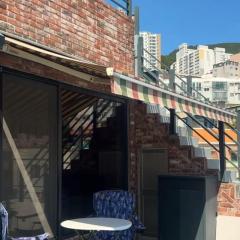 Terrace Rooftop Luggage Storage Spacious Two Rooms Beam Projector 4 Beds Jeonpo Seomyeon Busan Station