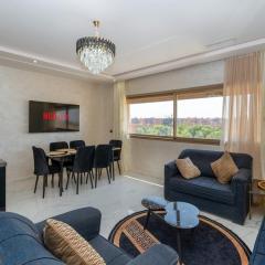 Superbe Appart 3 pièces Moderne, Confort avec vue panoramique sur Marrakech plein centre à 7 min a pied de Gueliz
