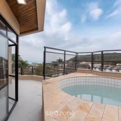 Apto c/ piscina e churrasq. a 150m do mar CND0204