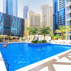 1BR Pool & Marina Views High Floor Near Jumeirah Beach