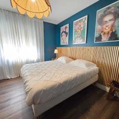 Chambre Jane dans le loft bleu