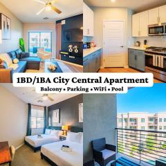 Bright 1BR Uptown Biltmore Gym Pool Parking WD