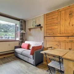 Studio skis aux pieds, balcon, rénové, accès galerie commerciale - FR-1-455-128