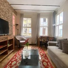 Authentic Beyoğlu Flat 2BR w Brick Walls Vint