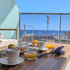 SUNSET WAVES azure apartment