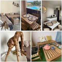 L'ecrin balinais T2 piscine climatisation