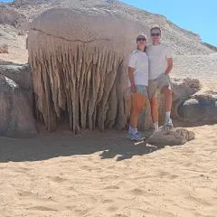 White desert camp