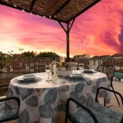 Rooftop terrace with stunning view
