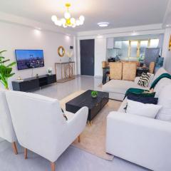 Executive elegantly furnished three bedroom apartment with all modern facilities ,modern swimming pool ,fully equipped gym,children playground and close proximity to major shopping centers and gourmet restaurants