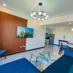 supreme newly furnished apartment with ample parking space, swimming pool ,fully equipped gym child play area and unbeatable city views