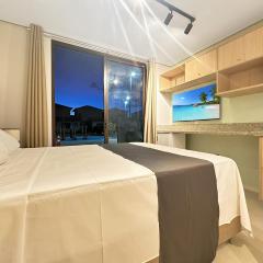 Condomínio Clube - Qto com cozinha - Ar condicionado