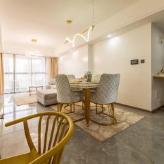 newly furnished two bedroom apartment with swimming pool, fully equipped gym, private parking space,children playground and unbeatable scenic city views