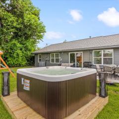 Nr Nrg Med Center Hot Tub Bbq Games Swing Set