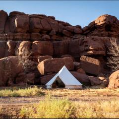 Intimate Glamping Tent near Arches National Park for a Memorable Couples Escape in Moab, Utah