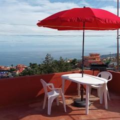 Ferienwohnung echt kanarisch mit Meer und Teide Blick La Vega Teneriffa Nord