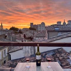 Le Toit D'Avignon - Intra-muros - Terrasse vue Palais des Papes - Idéal Festival - Climatisation - WiFi
