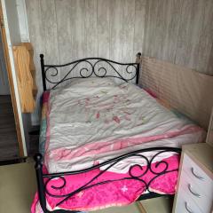 Petite Chambre simple avec un lit double à Orly ville