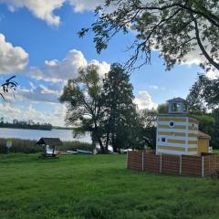Mazurska Latarnia z prywatną plażą i stawem