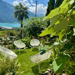 Lakeview Swiss Chalet with Hot Tub near Interlaken