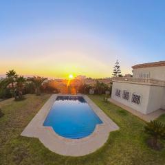 Luxury Villa 4-Bedroom Estate with Panoramic Tanger Bay Sea View, Private Pool, Garden