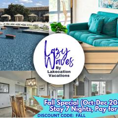 Lazy Waves-private 2 Bd2ba Wpool Access-sleeps 6