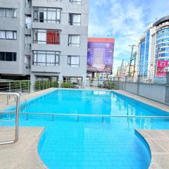 The comfort executive loft three bedroom apartment with amazing breathtaking city views , swimming pool ,gym ,private ample parking space with designated child playground area