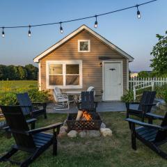 Vineyard View Farmhouse Fire Pit Game Room