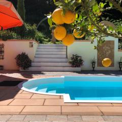 Ferienhaus mit Pool im Seußlitzer Grund