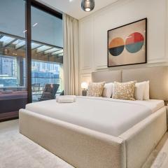 1BR Apartment with Private Jacuzzi & Burj Khalifa Skyline in Trillionaire Residences By Binghatti