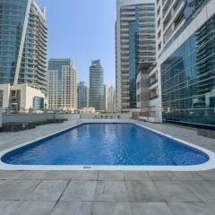 Vogue Stylish One Bedroom apartment in Marina with Balcony and full Amenities including Sauna Walkable to Metro Station & JBR Beach