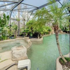 Beach Home with Amazing Oasis Pool Spa Waterfall Fire Pit Bikes