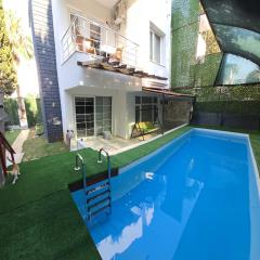 ELIT1 Villa 10 BEDS FULL TRIPLEX VILLA in BELEK Golf area with PRIVATE POOL & GARDEN WIFI NETFLIX Full Kitchen & Bed Equipments Air Conditions free parking