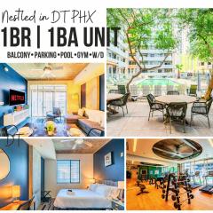 Homey 1BD - Central Downtown - Gym, Pool, Parking