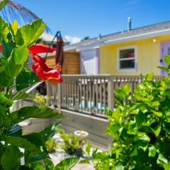 Steps to Beach Patio Fire Pit Tropical Oasis