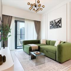 1min to Fountain&Dubai Mall, Burj view Pool & gym