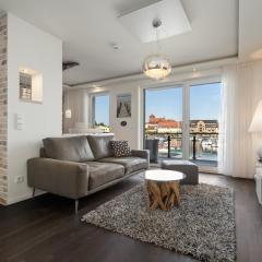First Marina View - Apartment in der Hafenresidenz mit Sauna & Müritzblick