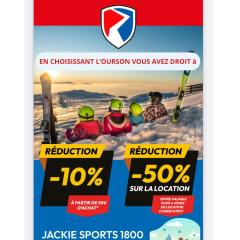 L'Ourson skis aux pieds