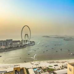JBR Beachfront with Full Sea and Ain Dubai View