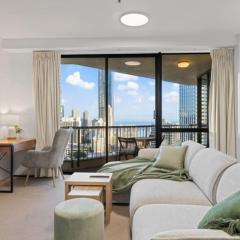 The Beachside - High Floor Ocean View 2BDR with Parking Pool & Gym