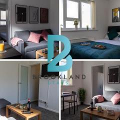 Blackpool Serviced 1-Bed Flat by Brookland Stays with Free Wi-Fi Included