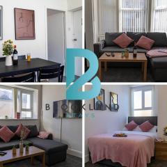 Blackpool 1-Bed Flat by Brookland Stays Serviced Short Lets with Free Wi-Fi