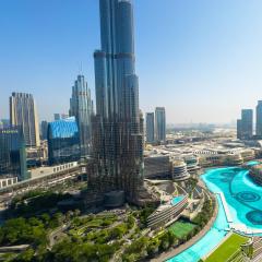 GRANDE RESIDENCES with a direct Burj Khalifa view and Private Fountain Show at 38th floor with DXB AIRPORT VIP Shuttle