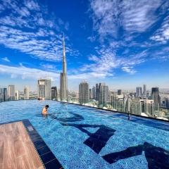 Paramount Midtown, Luxury 1BR with Infinity Pool with Burj View
