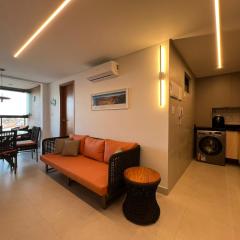 Apto completo em Cabedelo, proximo a João Pessoa com 2 quartos, cozinha completa e ar condicionado e varanda Gourmet