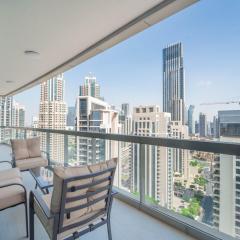 Modern Fully upgraded 1 BR Plus Study Room with Luxury Interiors and Partial Fountain Views In The Heart of Dubai
