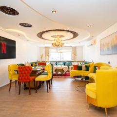 L'étoile de Tanger - Jacuzzi - Proche plage & Corniche - Appartement Chic et Moderne - Jusqu'à 8 personnes - AC, WIFI, IPTV