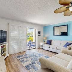 Ocean & pool-view condo with pool, patio, balcony & garage - walk to beach